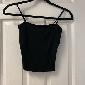 Black Cropped Tank